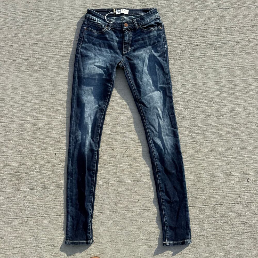 Buckle BKE Stella 26R Cuffed Slim Fit Low Rise Skinny Blue Jeans Style ABK4211 - Picture 4 of 11